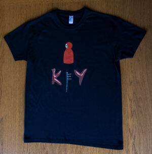 Black T-shirt - Little Red & KeY Logo - Mysterious Tee