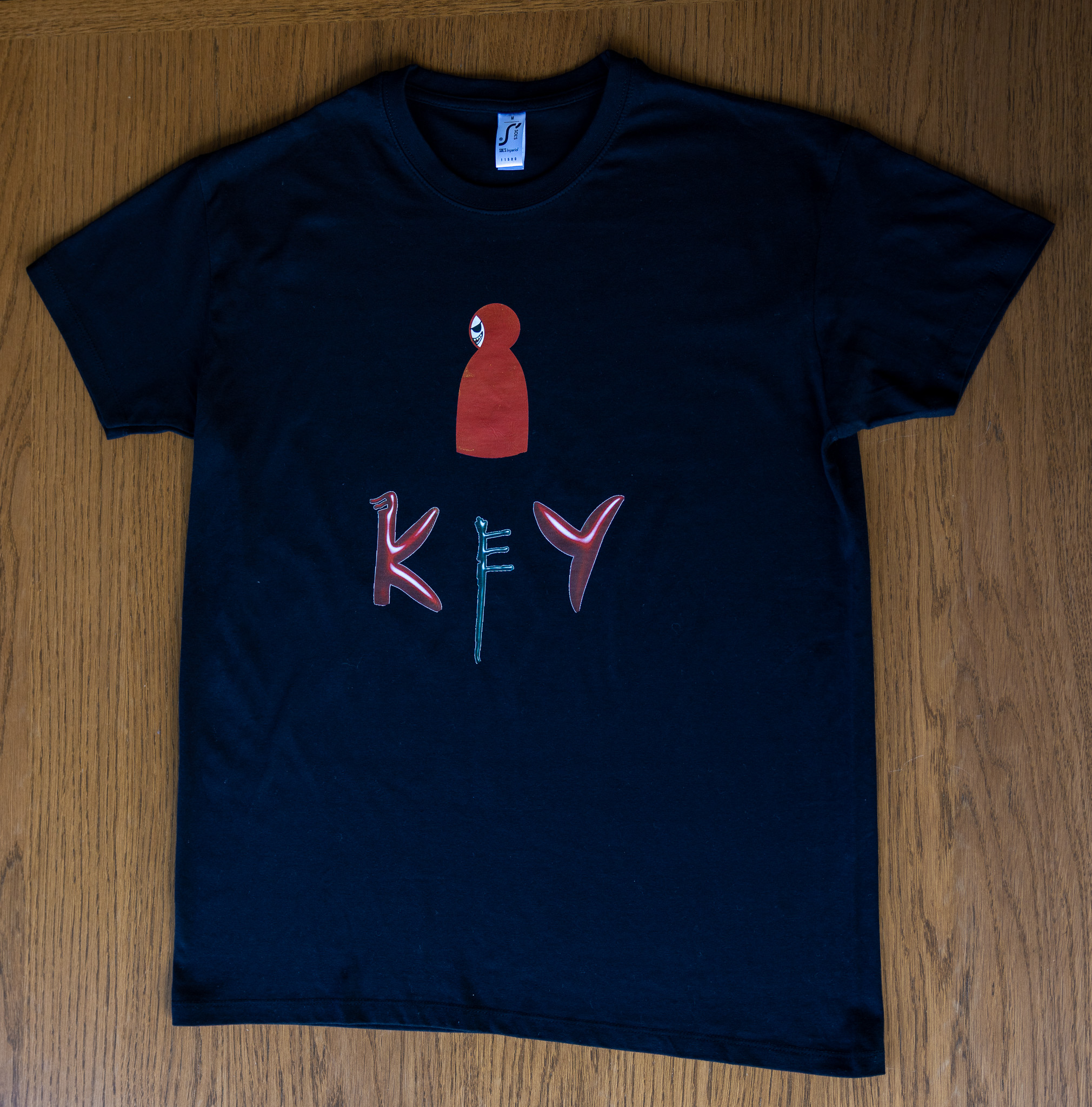 Black T-shirt - Little Red & KeY Logo - Mysterious Tee