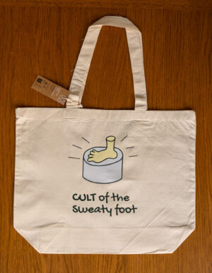 Funny Tote bag β Sweaty Foot Cult β Foot Drawing Bag